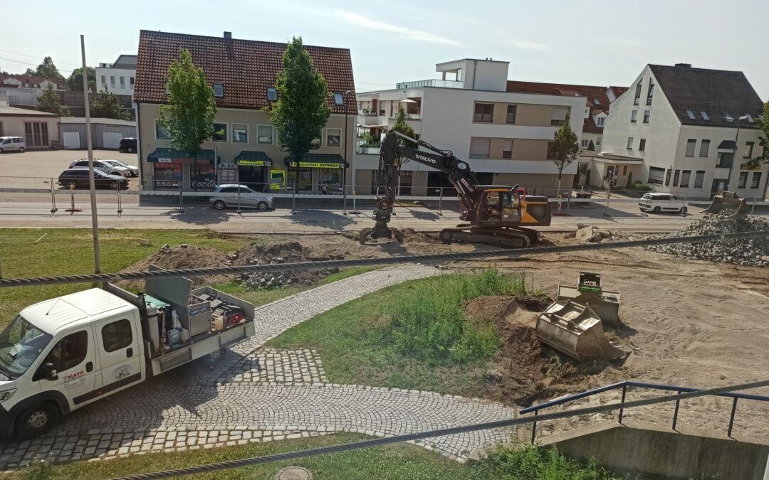 Bauarbeiten am Landratsamt-Anbau haben begonnen