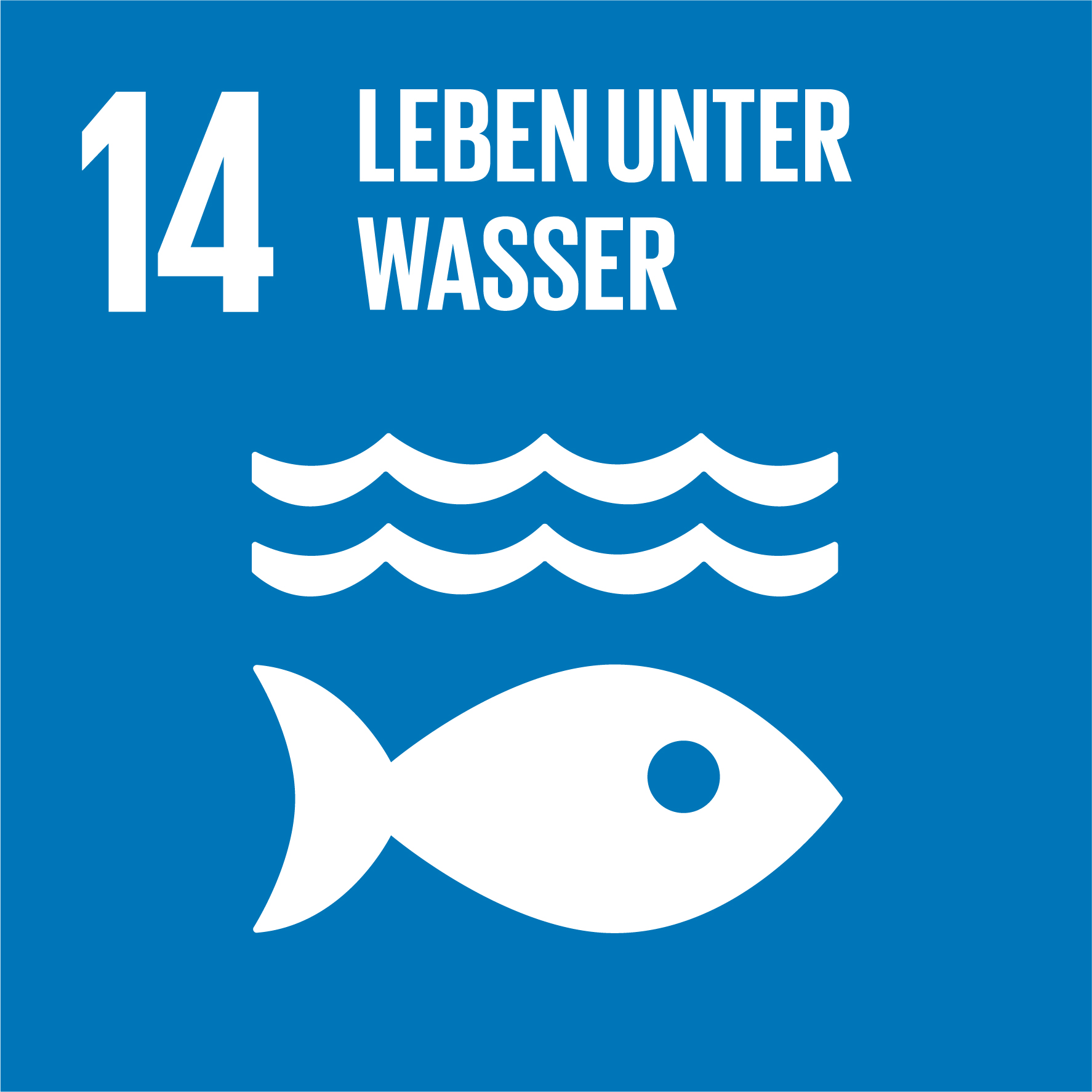 Icon Nachhaltigkeitsziel 14: Leben unter Wasser