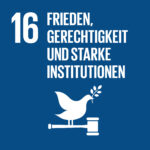 Icon Nachhaltigkeitsziel 16: Frieden, Gerechtigkeit und starke Institutionen